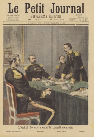 Admiral Gervais Before the Board of Inquiry by French School